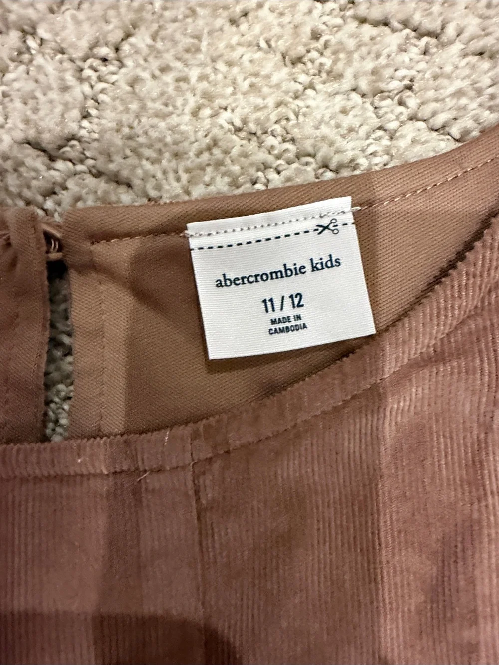 abercrombie kids sleeveless corduroy